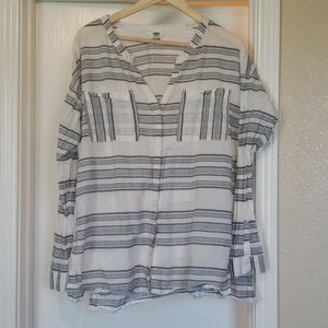 Large old navy striped tunic